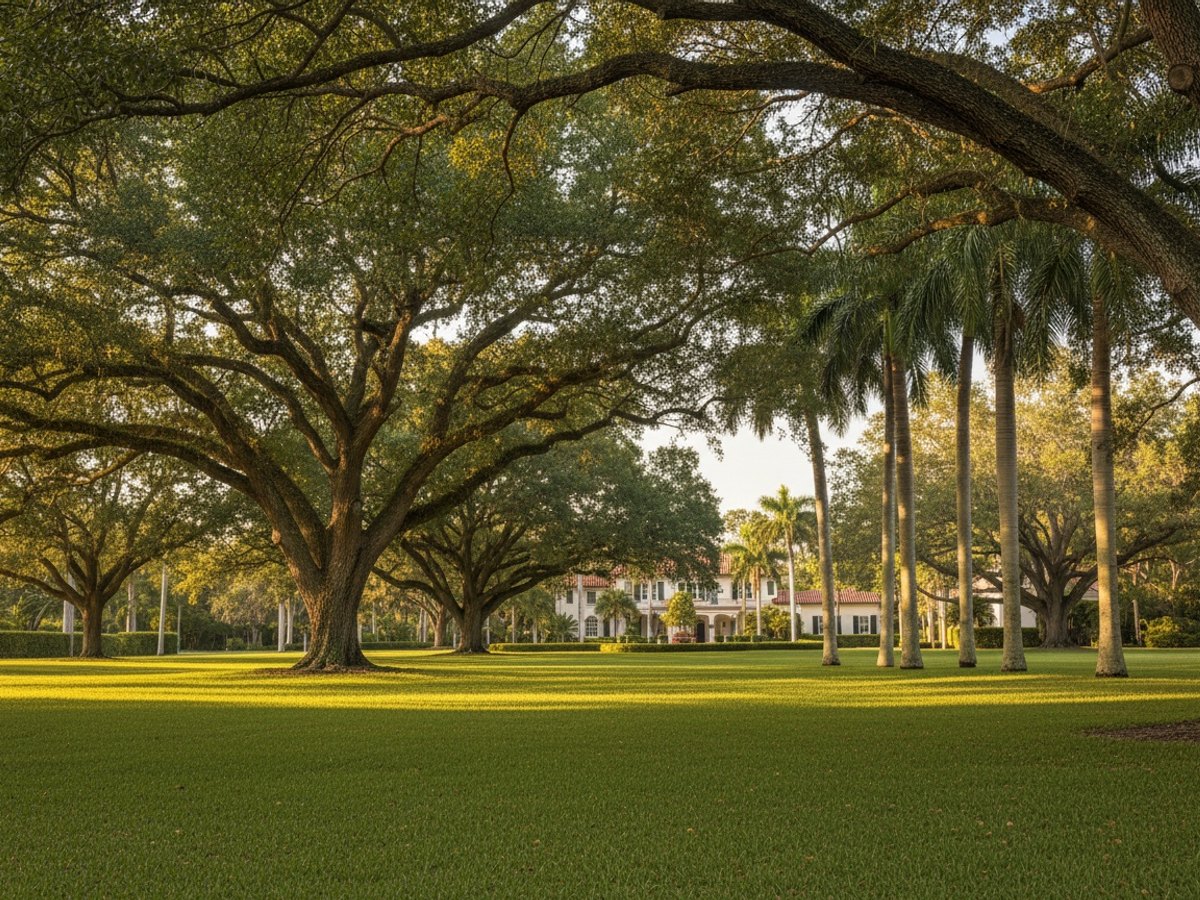 Healthy, professionally maintained trees